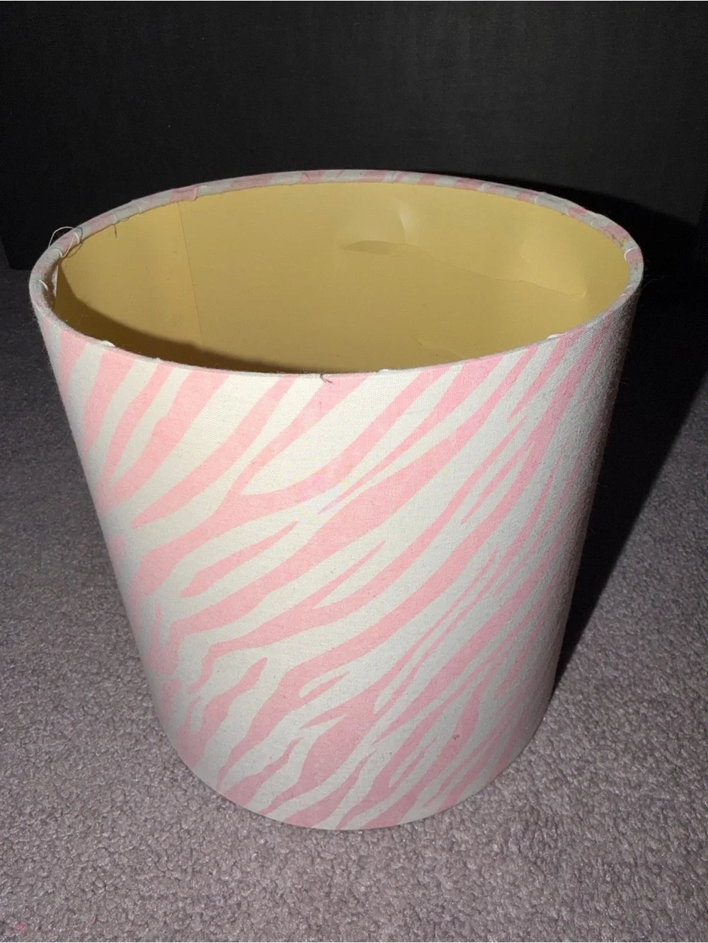 Pink Zebra-Print Lamp Shade